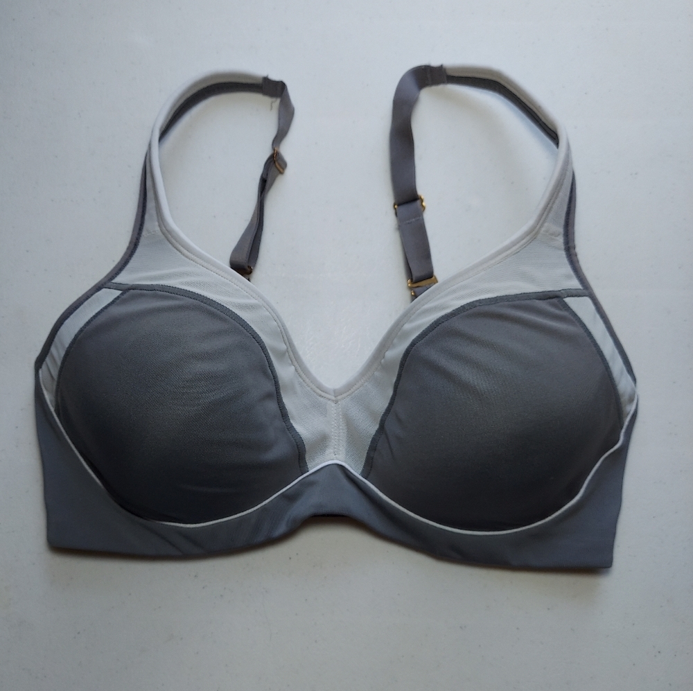 Natori Bra 32DD Underwire Gray Lightly Padded